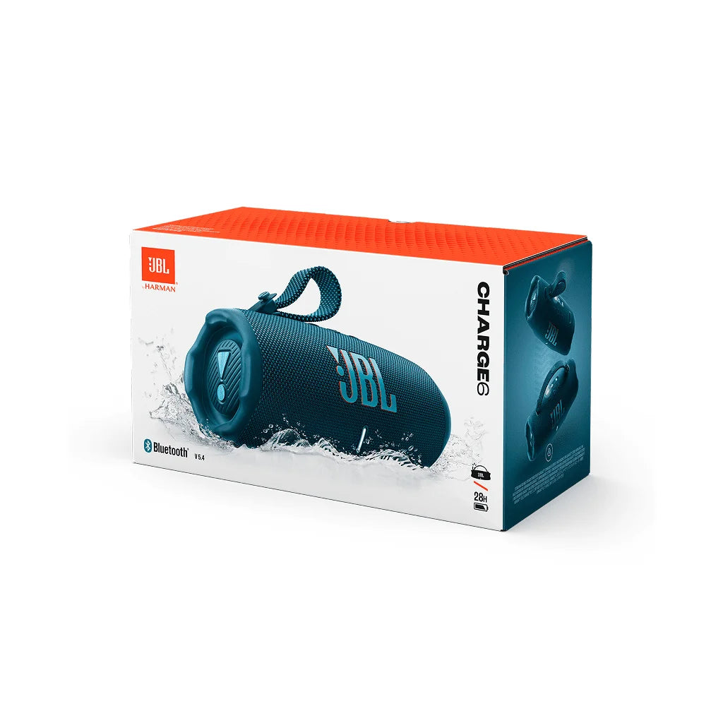JBL Charge 6 Portable Bluetooth Speaker with AI Sound Boost, 28 Hours Battery, IP68 Waterproof & Power bank
