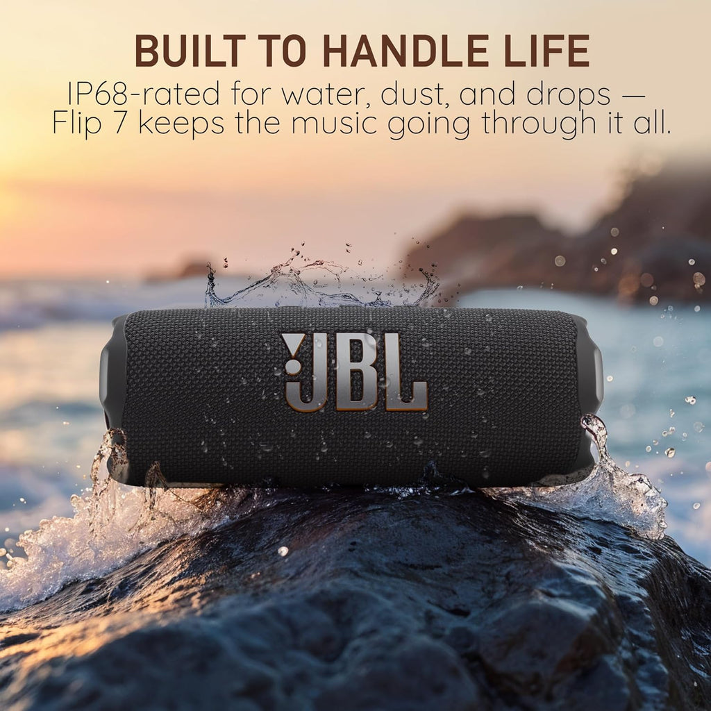 JBL Flip 7 Portable Bluetooth Speaker | Waterproof IP68 Bass Speaker with AI Sound Boost