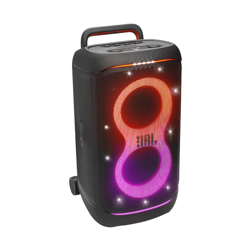 Buy JBL PartyBox 520 Bluetooth party speaker in Uganda. 400W JBL Pro Sound, deep bass, light effects, IPX4 splashproof, 15-hour battery, karaoke and DJ inputs.