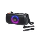 JBL PartyBox On-The-Go 2 Portable Bluetooth Party Speaker with 2 Wireless Microphones & LED Light Show