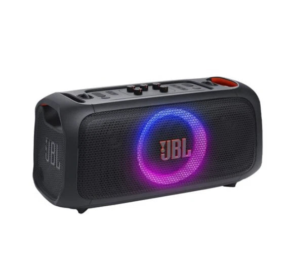 JBL PartyBox On-The-Go 2 Portable Bluetooth Party Speaker with 2 Wireless Microphones & LED Light Show