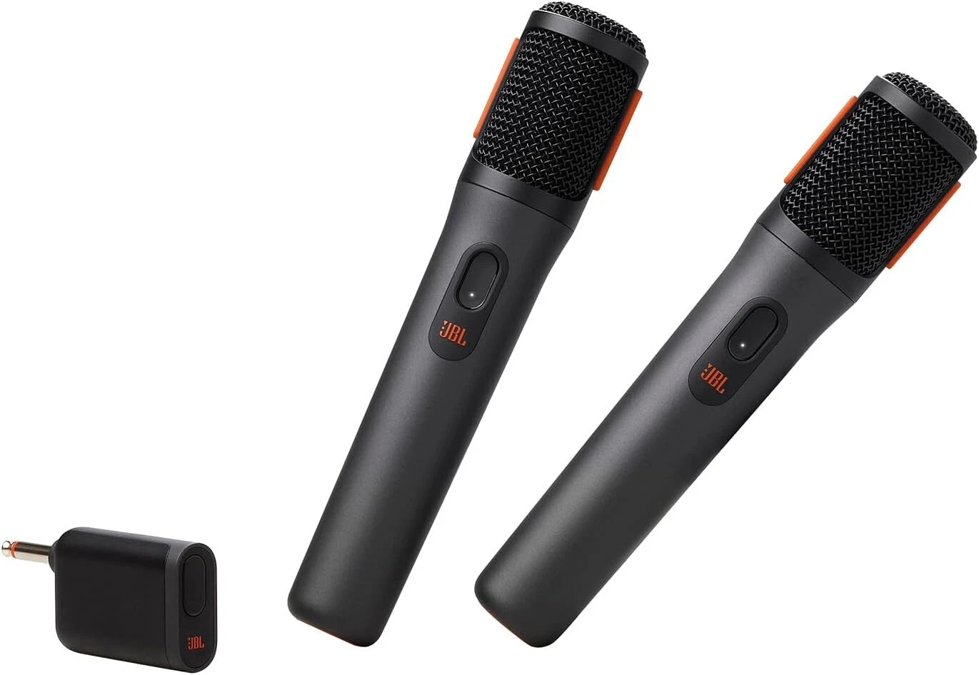 JBL PartyBox Wireless Microphone Set 2x Digital Wireless Mics with Receiver (Rechargeable) Karaoke Mic Kit
