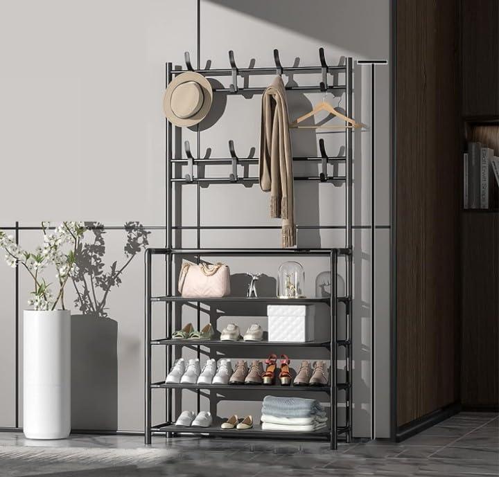 Multi-Tier Shoe Rack & Garment Rack – Stylish, Functional, & Space-Saving - LIFE STORES UGANDA