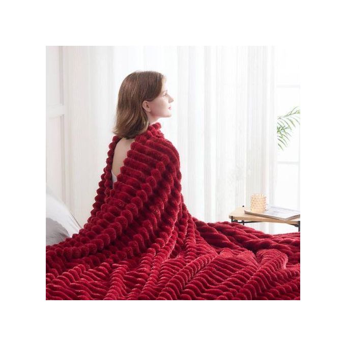 Luxury Soft Fleece Blanket Warm Lightweight Microfiber Polyester Throw Blanket