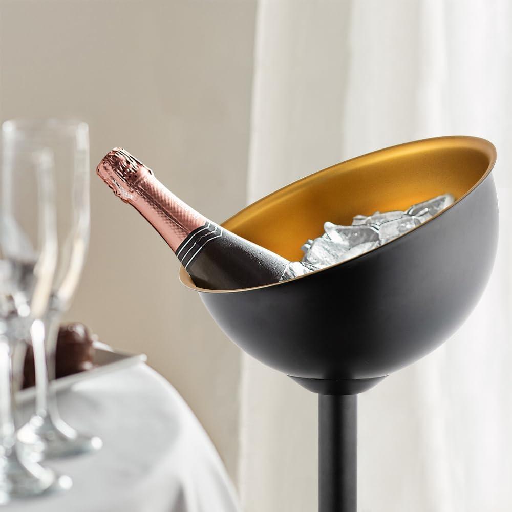 Luxury Stainless Steel Cooler Ice Basin with Stand – Perfect for Hotels, Parties & Champagne Serving - LIFE STORES UGANDA