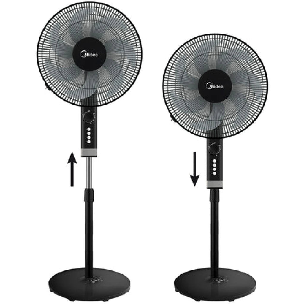 Midea 16 Inch Stand Fan FS40-23MT – 3 Speed, 50W, Oscillating Fan with Timer