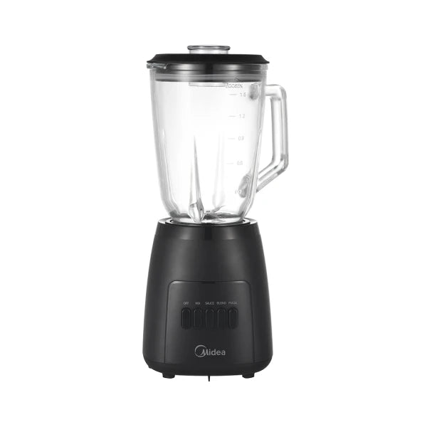 Midea MJ-BL6014W1 Blender 1.5L – 600W, 3 Speeds + Pulse, Grinder, Glass Jar