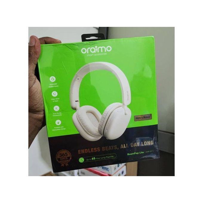 Oraimo BoomPop Lite OHP-317 Wireless Over-Ear Headphones with ENC, 65H Battery, Bluetooth 5.3 & Deep Bass