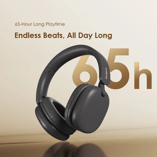 Oraimo BoomPop Lite OHP-317 Wireless Over-Ear Headphones with ENC, 65H Battery, Bluetooth 5.3 & Deep Bass