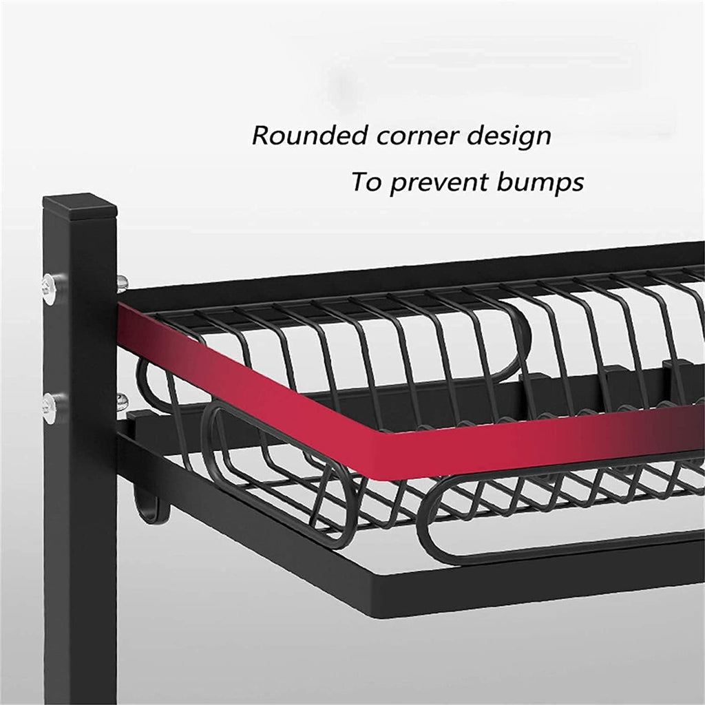 Over Sink Dish Rack – Heavy Duty Stainless Steel Organizer, Space-Saving Multi-Function Storage