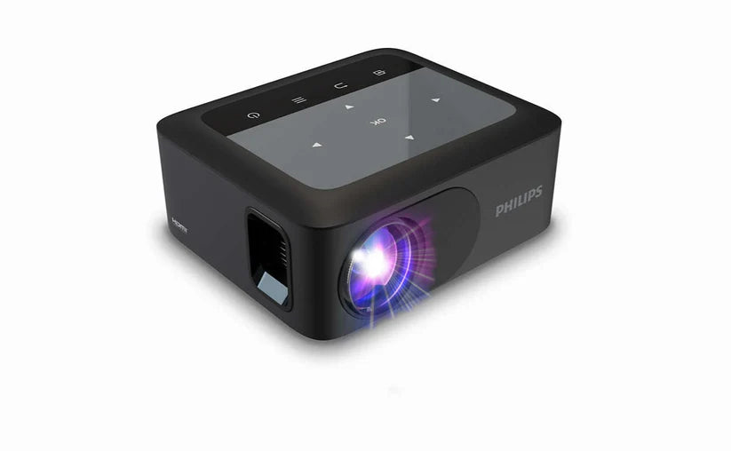 Philips NeoPix 110 Portable Projector – Mini WiFi Home Projector with Screen Mirroring, HDMI & USB Support, Compact Travel Projector