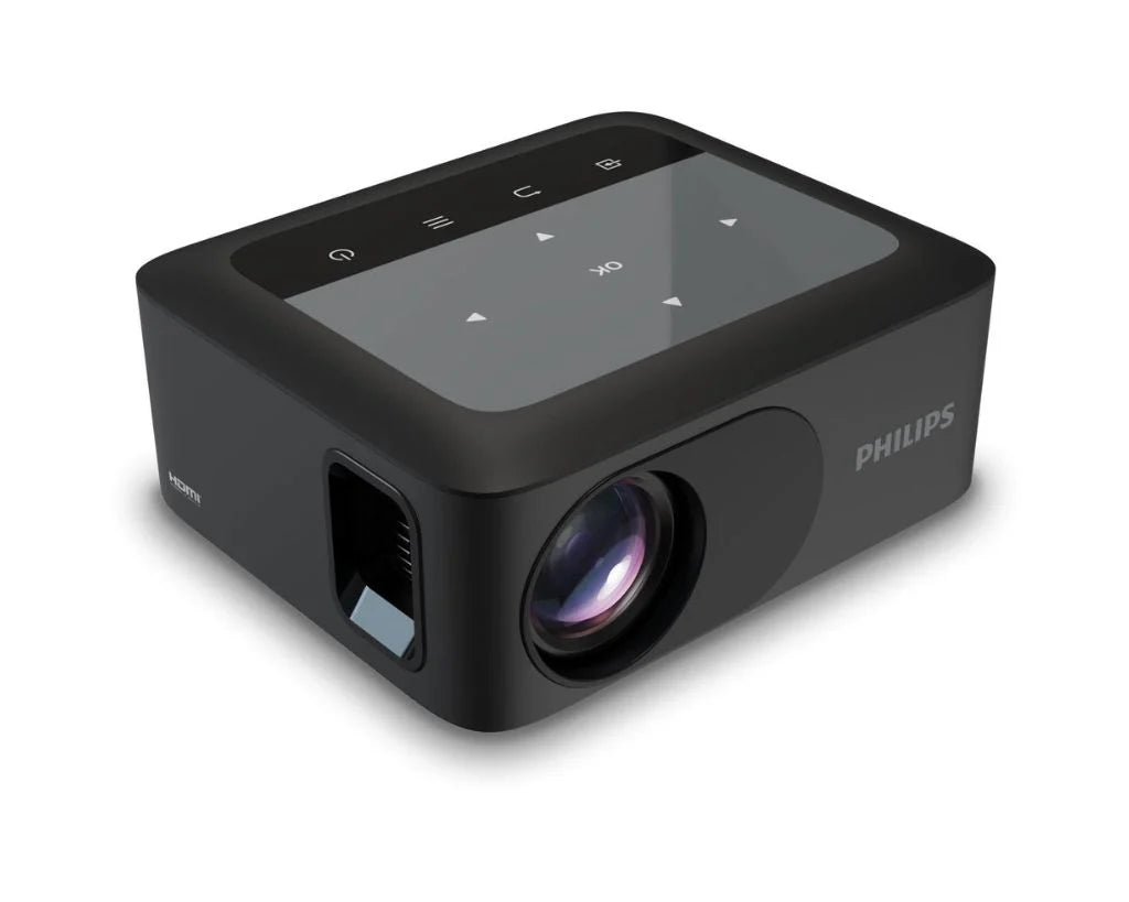 Philips NeoPix 110 Portable Projector – Mini WiFi Home Projector with Screen Mirroring, HDMI & USB Support, Compact Travel Projector
