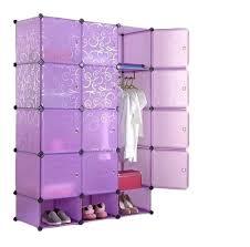 Portable Plastic 3-Column Wardrobe Closet – Versatile & Durable Storage Solution - LIFE STORES UGANDA