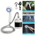 Portable Rechargeable Camping Shower Pump – Battery Powered Outdoor Electric Shower for Camping, Hiking & Travel
