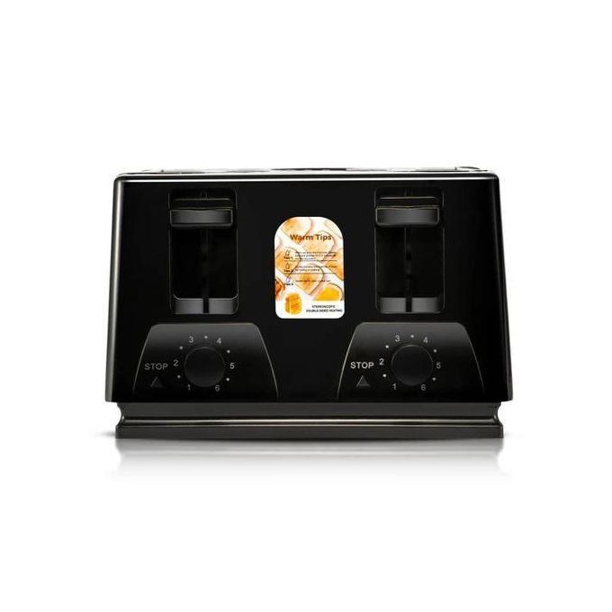 RAF 4-Slice Electric Toaster 1300W – Fast Breakfast Bread Toaster with Variable Browning Control & Crumb Tray