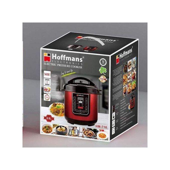 Hoffmans 6.5L 14-in-1 Digital Electric Pressure Cooker – 1200W - LIFE STORES UGANDA