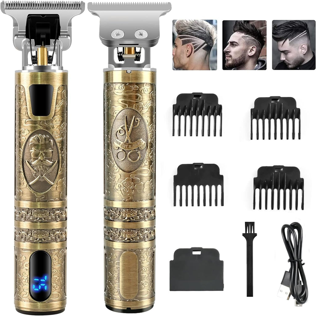 Professional Men's Hair Clipper – Rechargeable Hair Trimmer for Barbers & Home Use - LIFE STORES UGANDA