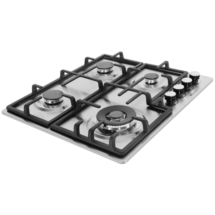 Hisense HHU60GAGR 58cm Built-In Gas Hob – 4 Burners, Auto Ignition & Flame Safety