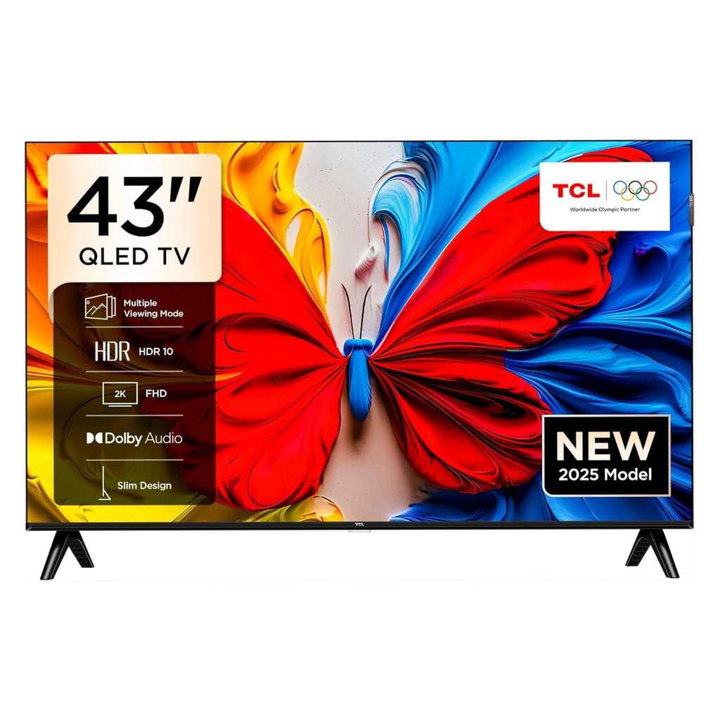 TCL 43 Inch Smart QLED Google TV | 43S5K 2026 Model | FHD HDR10 & Dolby Audio