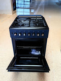 Pixel 60×60 3+1 Cooker – Black | Auto Ignition, Rotisserie, Grill & Timer