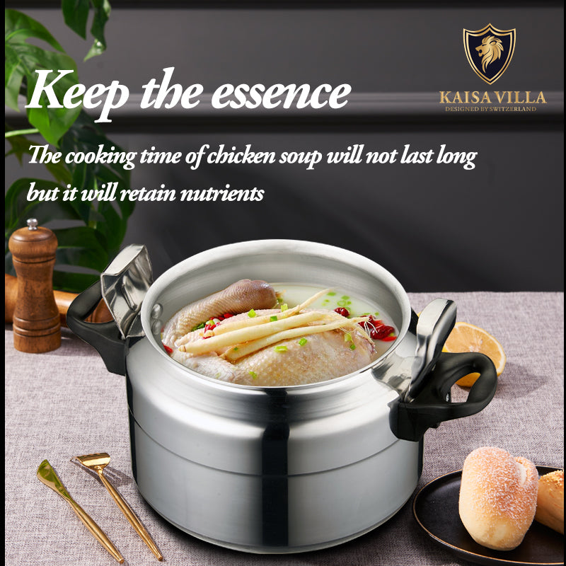 KAISA VILLA KV-907 7L Aluminum Pressure Cooker – Fast & Efficient Home Cooking