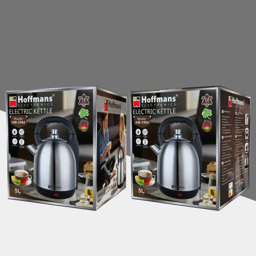 Hoffmans 5L Electric Kettle – Large Capacity Electric Water Boiler for Home, Office & Business
