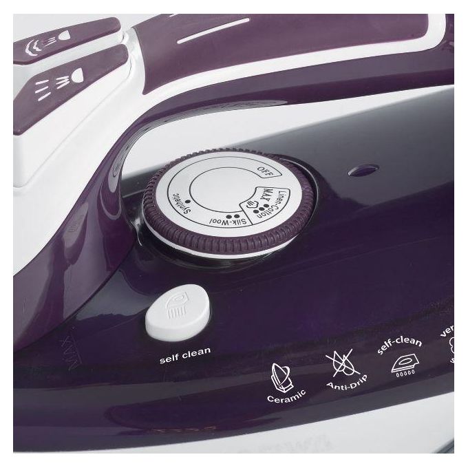 Ariete Ceramic Steam Iron – 2200W Professional-Grade Iron with Vertical Steaming &amp; Self-Clean Functio