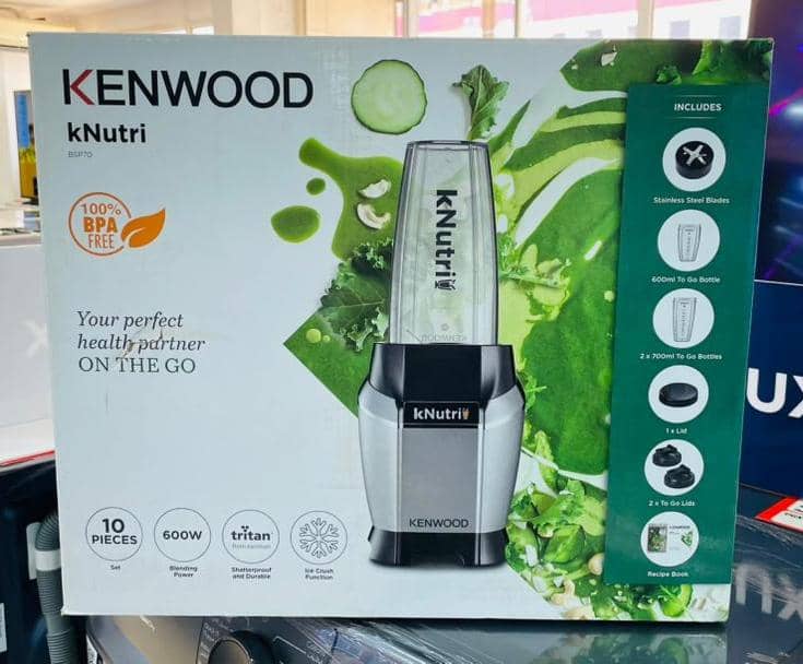 Kenwood kNutri BSP70 600W 10-Piece Personal Blender – Smoothies, Juices & Ice Crushing