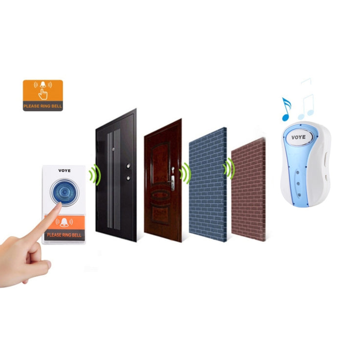 VOYE Wireless Doorbell – 38 Melodies, Plug-In Receiver & Easy Installation