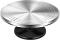 12-Inch Rotating Aluminum Alloy Cake Decorating Stand – 360° Cake Turntable for Icing, Decorating & Baking