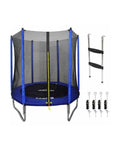 6FT Heavy-Duty Trampoline for Kids & Adults | Outdoor Trampoline with Enclosure Safety Net & Anchor Kit