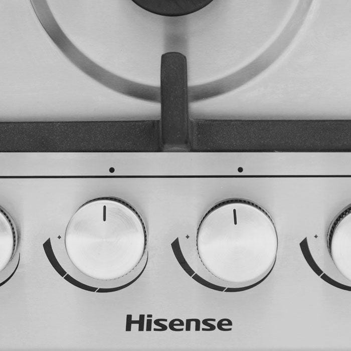 Hisense HHU60GAGR 58cm Built-In Gas Hob – 4 Burners, Auto Ignition & Flame Safety