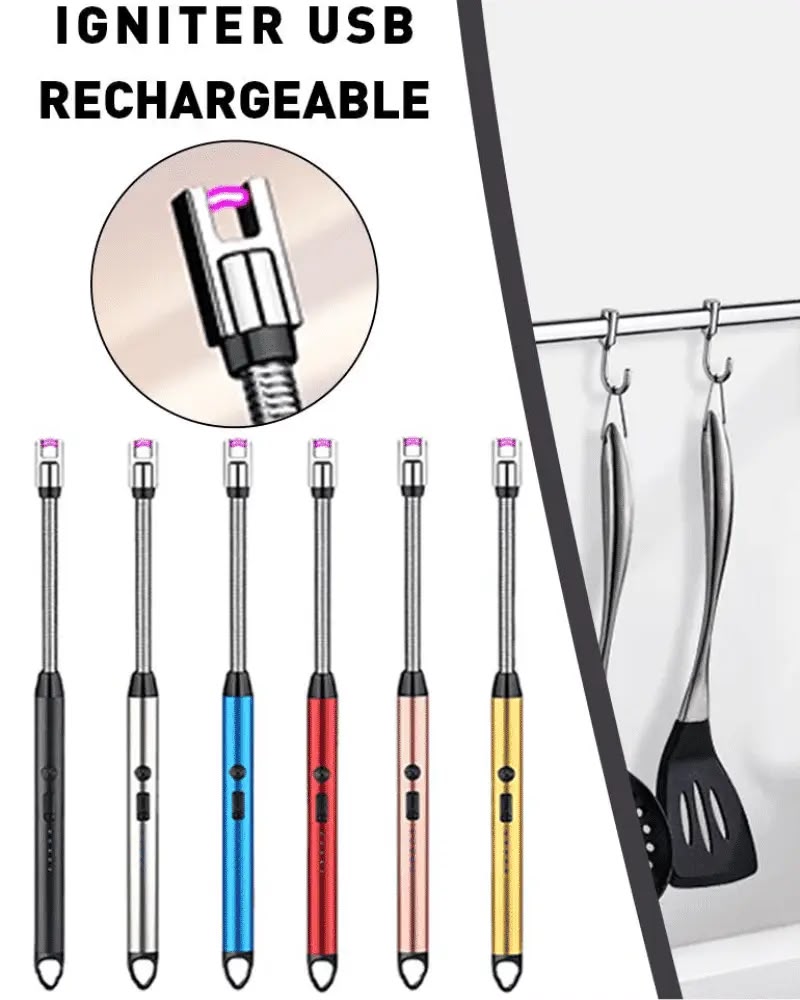 USB Rechargeable Electric Arc Lighter – Flexible Neck Flameless Candle & Stove Lighter