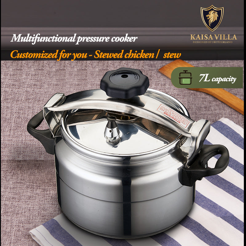 KAISA VILLA KV-907 7L Aluminum Pressure Cooker – Fast & Efficient Home Cooking