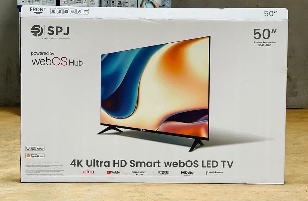 SPJ 50 Inch 4K UHD Smart WebOS LED TV – Wi-Fi, Dolby Audio & AirPlay