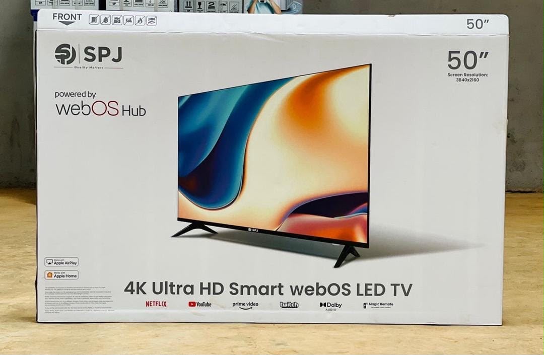 SPJ 50 Inch 4K UHD Smart WebOS LED TV – Wi-Fi, Dolby Audio & AirPlay