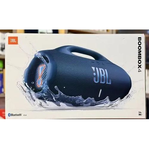 JBL Boombox 4 Portable Bluetooth Speaker – AI Sound Boost, IP68 Waterproof & Up to 34 Hours Playtime
