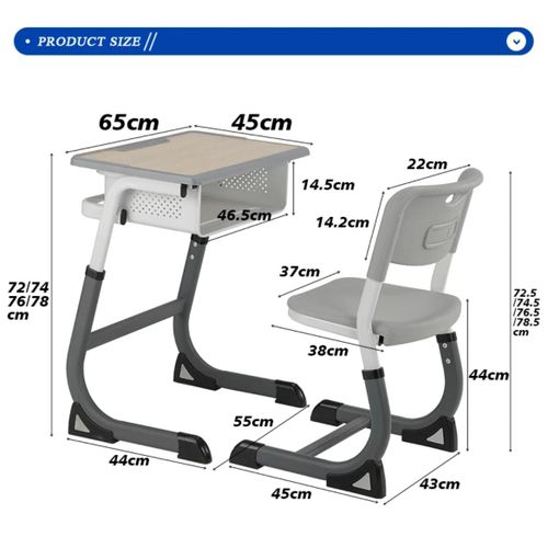 Set of Chair & Table – Durable Furniture Set for Home, Office, Study & Everyday Use
