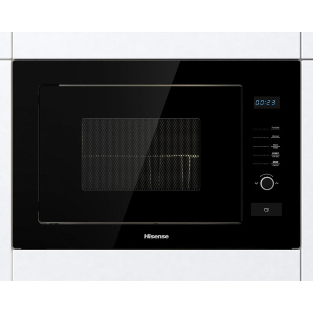 Hisense 25L Built-In Solo Microwave Oven – 900W Black Glass