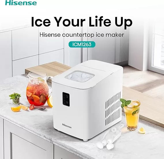 Hisense ICM1244 12KG Ice Maker – Portable Bullet Ice Machine