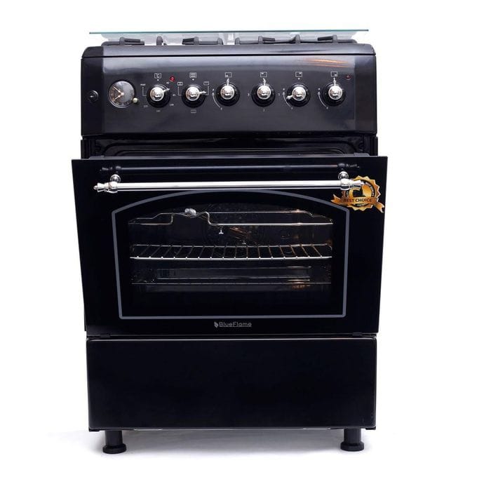 Blueflame 60×60cm Gas & Electric Cooker – 3 Gas Burners + 1 Electric Hot Plate