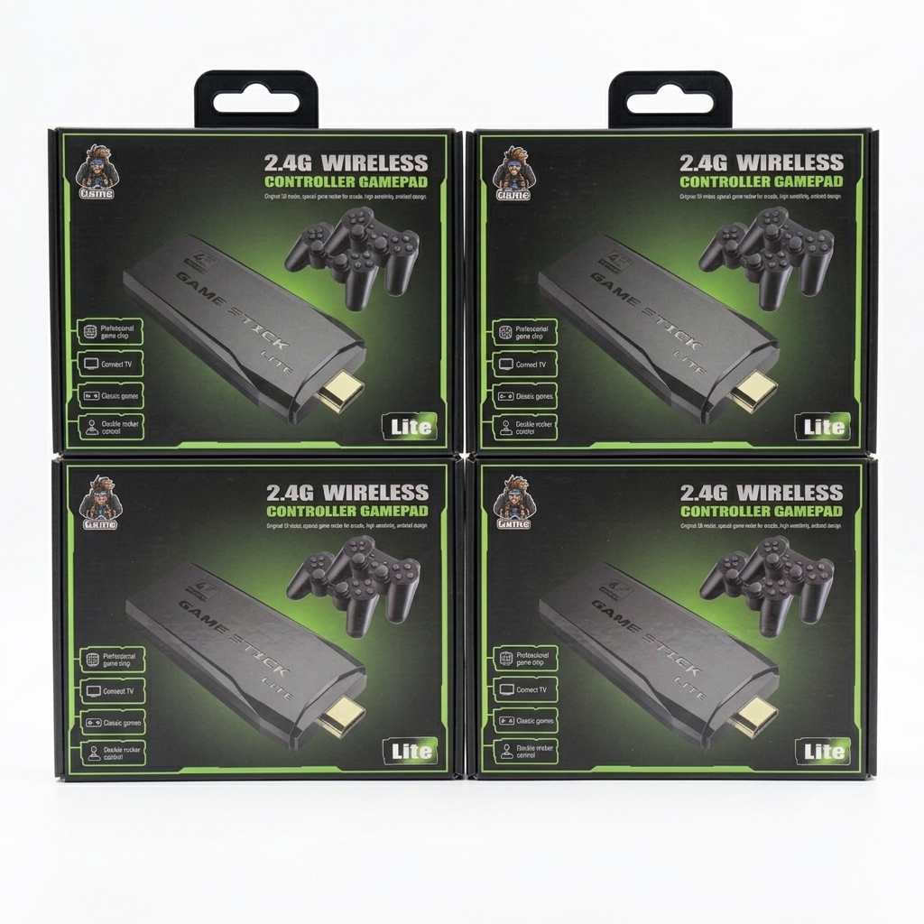 Game TV Stick Lite – 20,000+ Retro Games with 2 Wireless Controllers