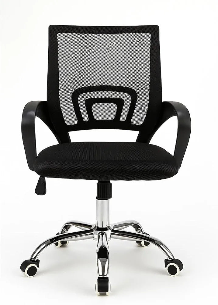 Black Executive Office Chair – Ergonomic High-Back Desk Chair with Lumbar Support, Headrest & Wheels