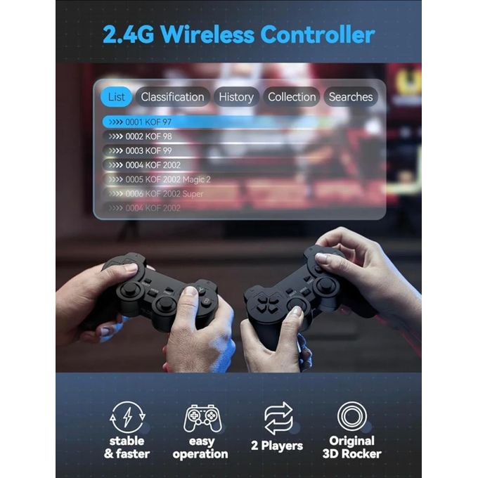 Game TV Stick Lite – 20,000+ Retro Games with 2 Wireless Controllers