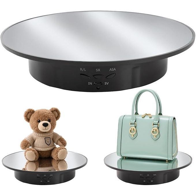 20cm Motorized 360° Rotating Display Stand – 8KG Load