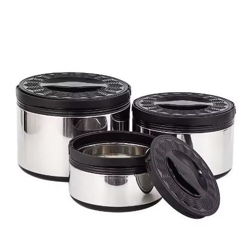 Jingyifa 3-Piece Insulated Lunch Box & Food Flask Set – 2.5L, 5L & 8L