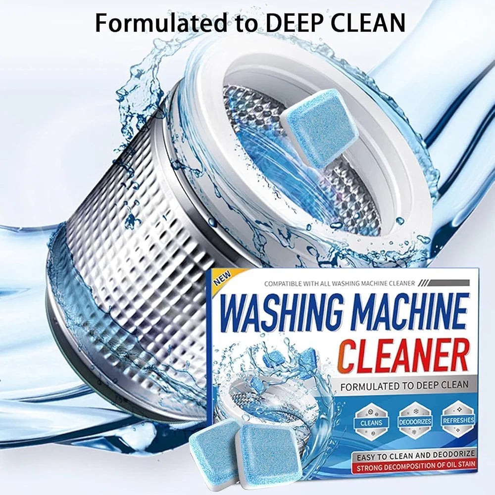 Washing Machine Cleaner & Descaling Tablets – 24 Pack | Deep Drum & Tub Cleaner