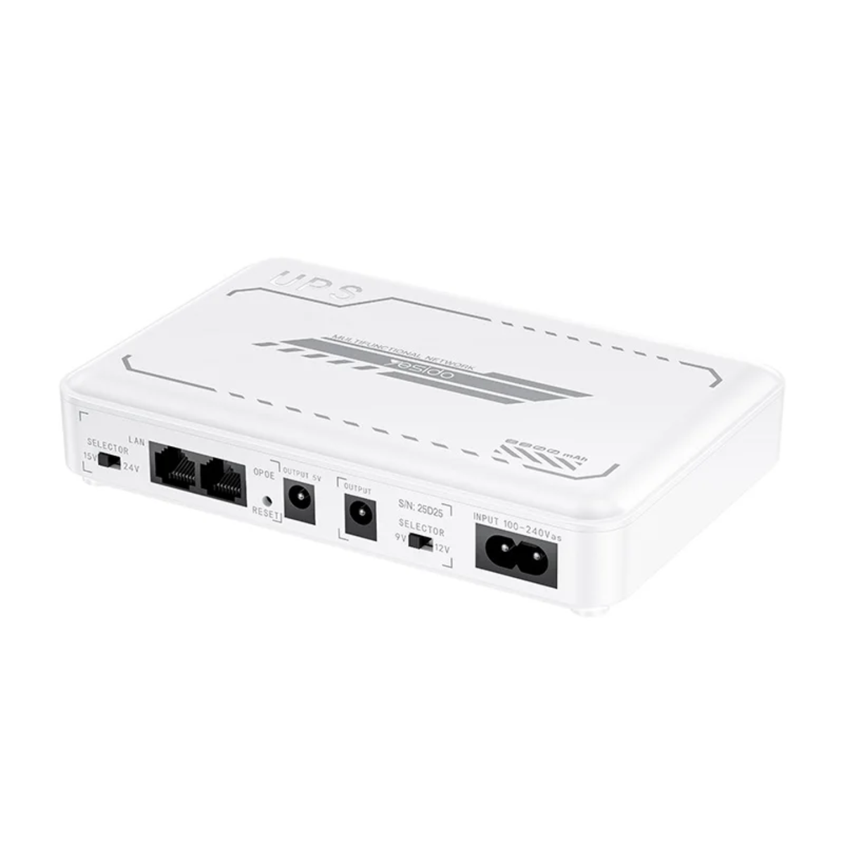 Yesido 8800mAh Mini DC UPS – Automatic Backup Power for Routers, Modems & CCTV
