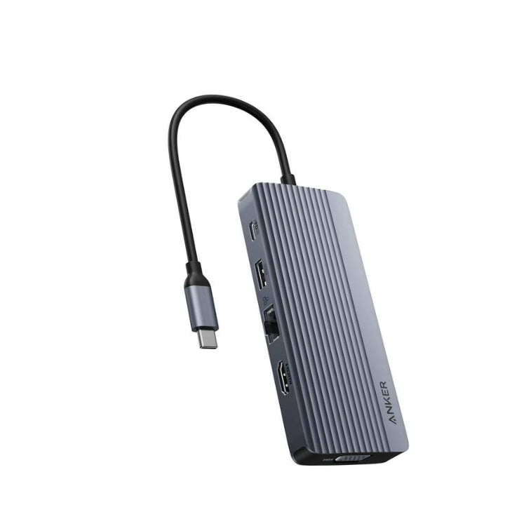 Anker 10-in-1 USB-C Hub – Dual Display, 4K HDMI, VGA & 100W PD