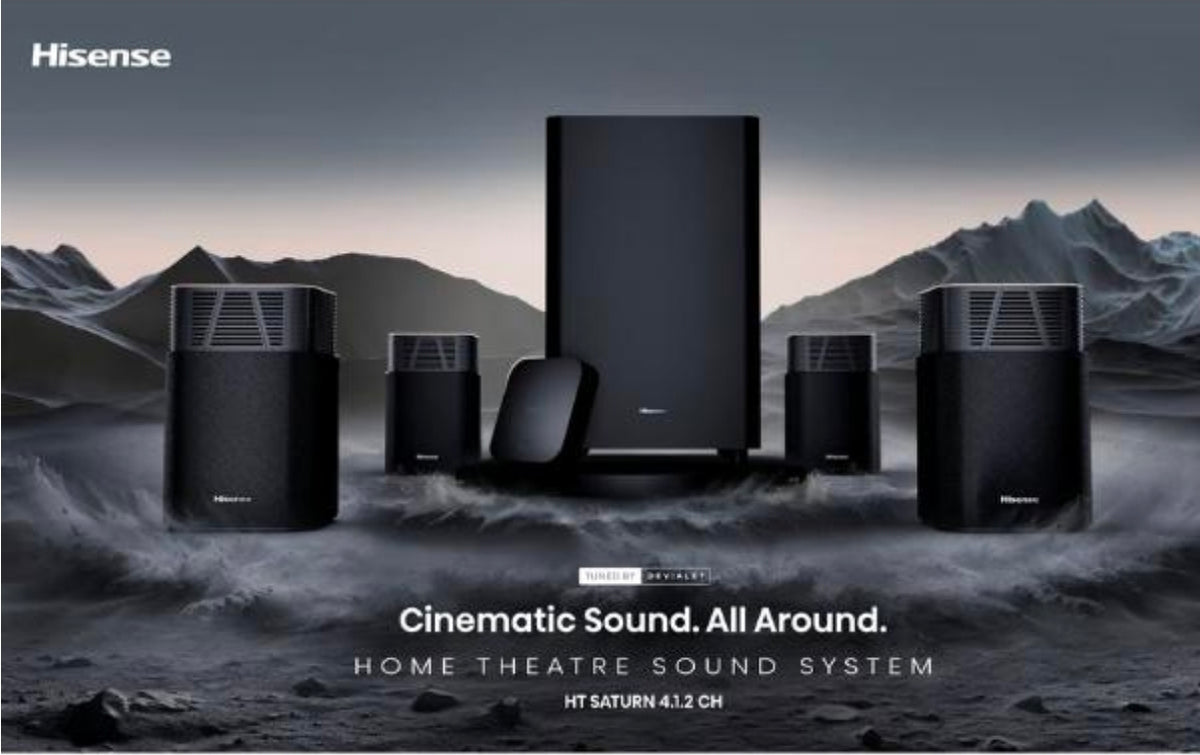 Hisense HT Saturn 4.1.2CH Wireless Home Theater System – 720W Dolby Atmos, DTS:X & Devialet